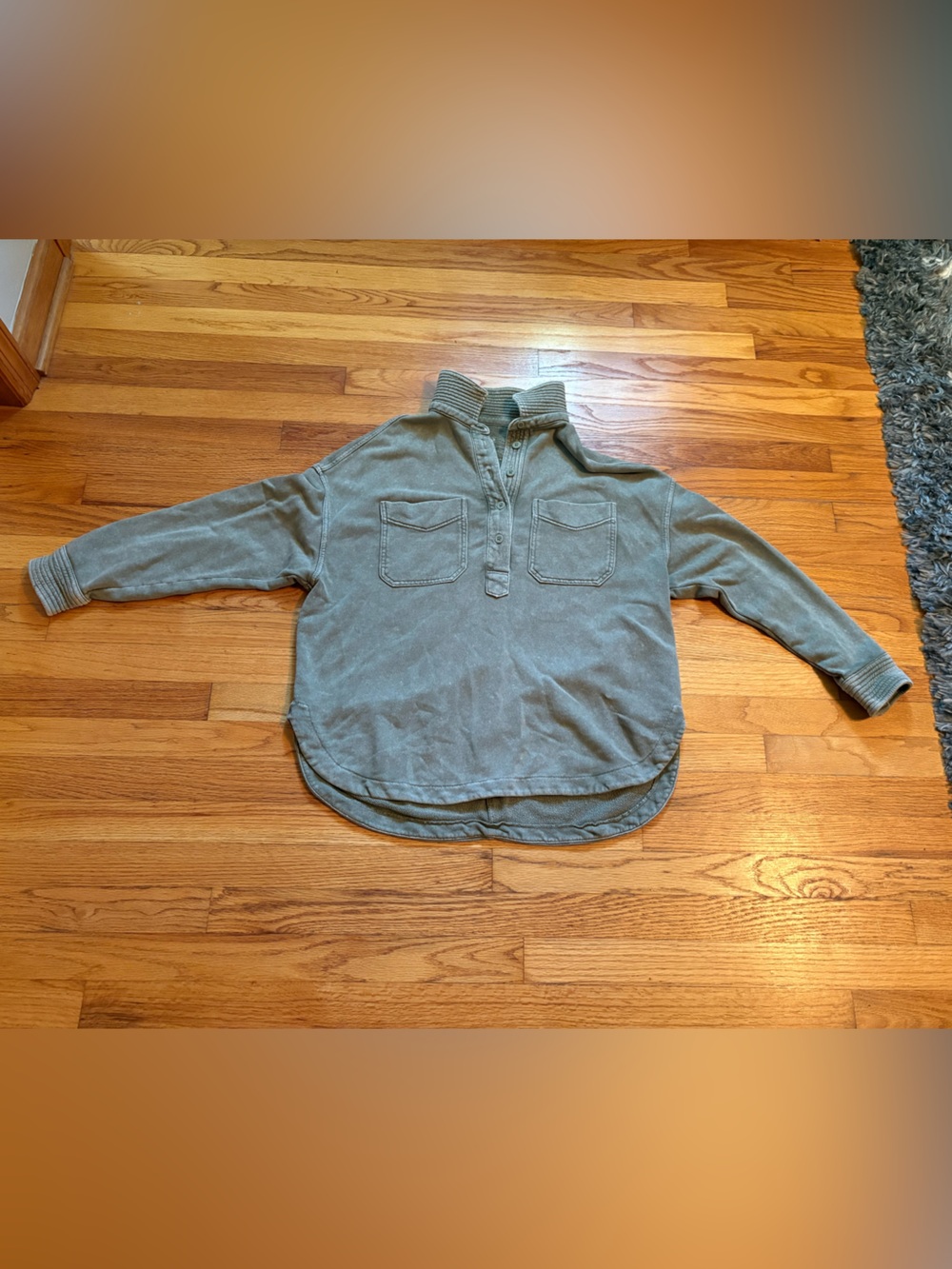Aerie Henley Pullover with Buttons